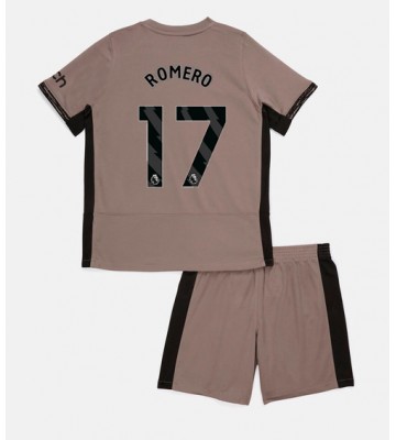 Tottenham Hotspur Cristian Romero #17 Replica Third Stadium Kit for Kids 2023-24 Short Sleeve (+ pants)